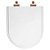 Tampa de Vaso Poliéster Com Amortecedor Link/LK Branco para Bacia Deca com Ferragem Rose Gold - Imagem 1