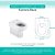 Tampa Vaso Sanitário Madeira Laqueada Carrara Branco para bacia Deca - Imagem 3