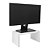 Base para Monitor Suporte de Mesa Madeira Branco - Imagem 2