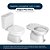 Tampa de Vaso MDF Com Amortecedor Vogue Plus Branco para bacia Deca com Ferragem Dourada - Imagem 2
