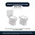 Tampa De Vaso Com Amortecedor Elite Branco Para Celite - Imagem 3