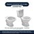 Tampa de Vaso Decorado Golfinhos Lavanda para bacia Fiori Oval Universal - Imagem 4