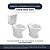 Tampa de Vaso Decorado Golfinhos Araxa para bacia Santa Clara 6lpf Universal - Imagem 4