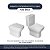 Assento Sanitário Soft Close Axis Barbante para vaso Deca com Ferragem Dourada - Imagem 4