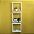 Conjunto 3 Nichos Decorativos 30x30 Branco para Sala Quarto - Imagem 1