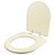 Tampa de vaso Almofadado Soft Close Carrara Bege Claro para bacia Deca - Imagem 2