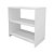 Sapateira Organizadora Porta Sapatos para Sala Hall 50cm Branco - Imagem 2