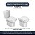 Tampa de Vaso Almofadado Soft Close Flex Branco para bacia Deca - Imagem 4