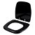 Tampa de vaso Almofadado Soft Close Fit Preto para bacia Celite - Imagem 2