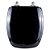 Tampa de vaso Almofadado Soft Close Stylus Preto para bacia Celite - Imagem 1