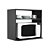 Nicho Organizador Suporte para Microondas Forno Elétrico 60cm Preto - Imagem 1