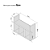 Prateleira Decorativa Porta Papel para Banheiro 40cm Djon Preto - Imagem 3