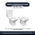 Assento Sanitario Vila Rica (quadrado) Cinza Claro para vaso Icasa - Imagem 4