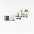 Kit 3 Prateleiras Nichos em U 60x15cm MDF Branco com Suporte Flutuante Invisível - Imagem 1