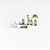 Kit 2 Prateleiras Nichos em U 60x15cm MDF Branco com Suporte Flutuante Invisível - Imagem 1