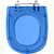 Assento Sanitario Poliester Primula Plus Azul Transparente para vaso Fiori - Imagem 1