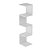Prateleira de Canto Lyra 4 Nichos Decorativos Branco para Sala Quarto Livros - Imagem 4