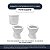 Assento Sanitário Soft Close Porto Cinza Claro para vaso Luzarte - Imagem 4
