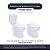 Assento Sanitário Soft Close Twister Branco para vaso Hervy com Ferragem Dourada - Imagem 4