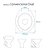 Assento Sanitario Laqueado Convencional Universal Oval Bone com Ferragem Dourada - Imagem 3