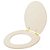 Assento Sanitario Laqueado Convencional Universal Oval Bone com Ferragem Dourada - Imagem 2