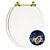 Assento Sanitario Antimicrobiano Convencional Oval Universal Branco com Ferragem Dourada - Imagem 1