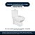 Assento Sanitario Poliéster Soft Close Dumas Branco para vaso Eternit - Imagem 4