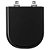 Assento Sanitário Soft Close Flox Preto para vaso Fiori - Imagem 1