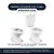 Assento Sanitário Soft Close Diamantina Branco para vaso Icasa com Ferragem Dourada - Imagem 4