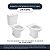 Assento Sanitário Soft Close Life Preto para vaso Celite - Imagem 4