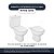 Assento Sanitário Soft Close Riviera Azul para vaso Celite - Imagem 4