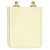 Assento Sanitário Soft Close Square Bone para vaso Incepa com Ferragem Dourada - Imagem 1