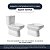 Assento Sanitário Soft Close Square Cinza Claro para vaso Sanitex - Imagem 4