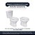 Assento Sanitário com Amortecedor Evolution Branco para vaso Santamarina - Imagem 4