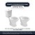 Assento Sanitário com Amortecedor Colonial Branco para vaso Hervy com Ferragem Dourada - Imagem 4