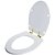 Assento Sanitário com Amortecedor Absolute Branco para vaso Ideal Standard com Ferragem Dourada - Imagem 2
