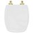 Assento Sanitário com Amortecedor Stylus Branco para vaso Celite com Ferragem Dourada - Imagem 1