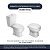 Assento Sanitário com Amortecedor Studio Cinza Real para vaso Deca - Imagem 4