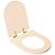 Assento Sanitário com Amortecedor Carrara Rosa Floral para vaso Deca com Ferragem Dourada - Imagem 2
