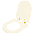Assento Sanitário com Amortecedor Oxford Creme para vaso Deca com Ferragem Dourada - Imagem 2