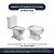 Assento Sanitário com Amortecedor Oxford Creme para vaso Deca com Ferragem Dourada - Imagem 4