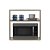 Suporte Nicho para Micro-ondas Forno Elétrico Cozinha Carvalho 60cm - Imagem 2