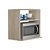 Suporte Nicho para Micro-ondas Forno Elétrico Cozinha Carvalho 60cm - Imagem 1