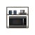 Suporte Nicho para Micro-ondas Forno Elétrico Cozinha Nogal 60cm - Imagem 2