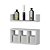 Kit 2 Peças Nicho Prateleira para Banheiro Branco 40 x 12cm - Imagem 4