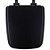 Tampa de Vaso Laqueado Com Amortecedor Boss Matte Black (Preto Fosco) para Bacia Incepa com Ferragem Preta - Imagem 1