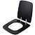 Tampa de Vaso com Amortecedor Boss Matte Black para Bacia Incepa 6lpf - Imagem 2