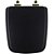 Tampa de Vaso Poliéster Com Amortecedor Boss Matte Black (Preto Fosco) para Bacia Incepa com Ferragem Dourada - Imagem 1