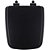 Tampa de Vaso Poliéster Com Amortecedor Boss Matte Black (Preto Fosco) para Bacia Incepa com Ferragem Preta - Imagem 1