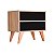 Mesa de Cabeceira com Portas Bréscia Carvalho e Preto - Imagem 3